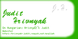 judit hrivnyak business card